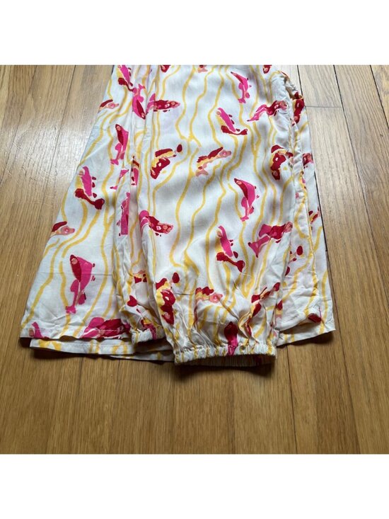 Natalie Martin Size L Pisces Yellow Sunrise Penny Floral Long Sleeve Blouse Top - Picture 15 of 15